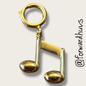 Bundle Sale 3 for $15 | Gold Tone Musical Note Charm – Double Eighth Note
